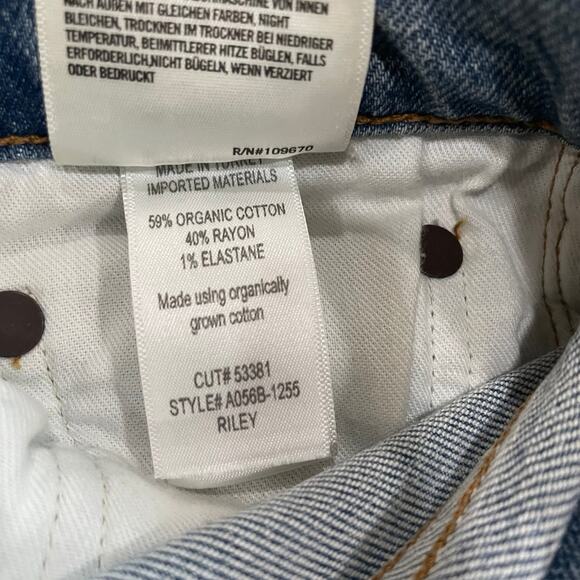 AGOLDE Riley Jeans High Rise Straight Crop A056B-1255 Size - Picture 8 of 8